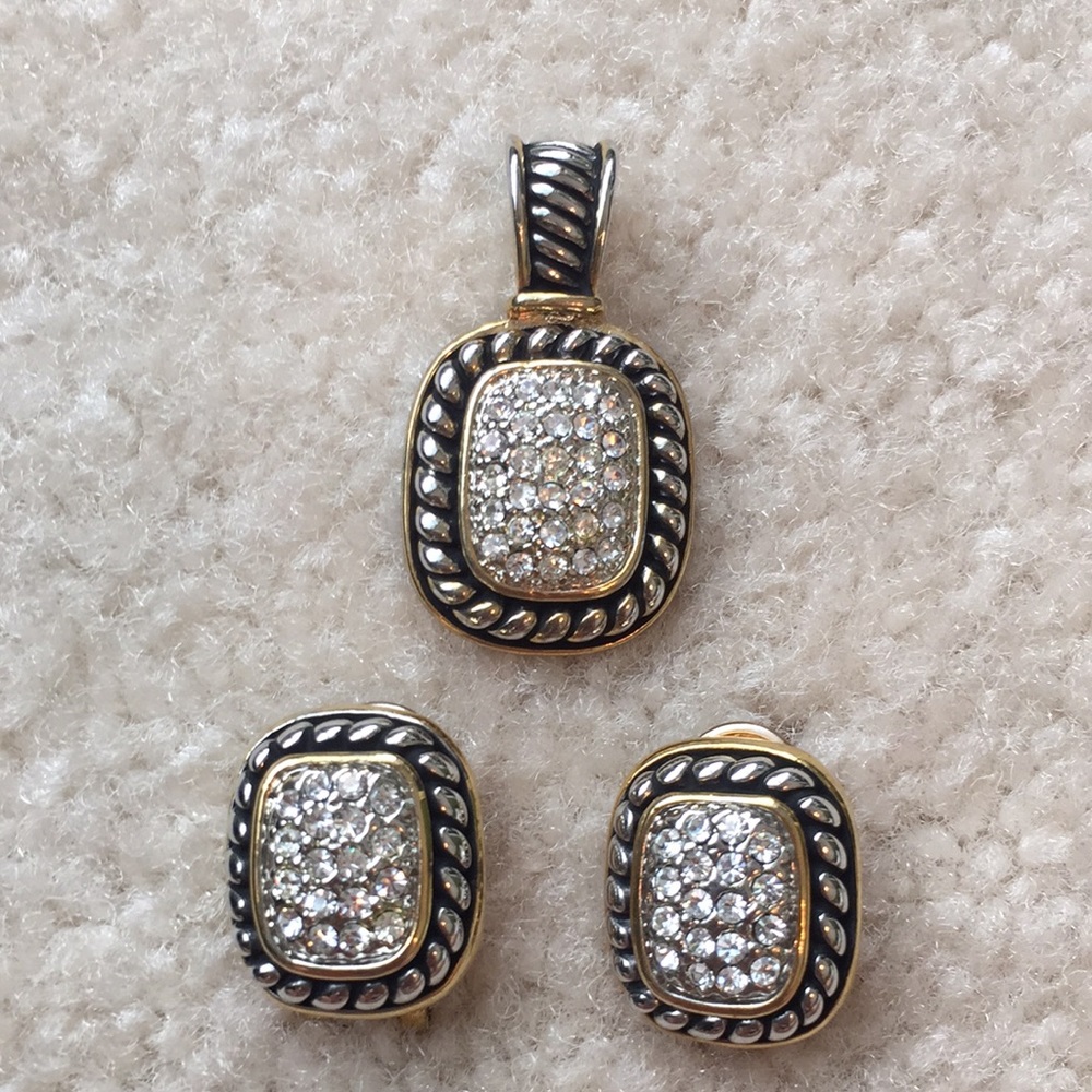 Earrings and slide